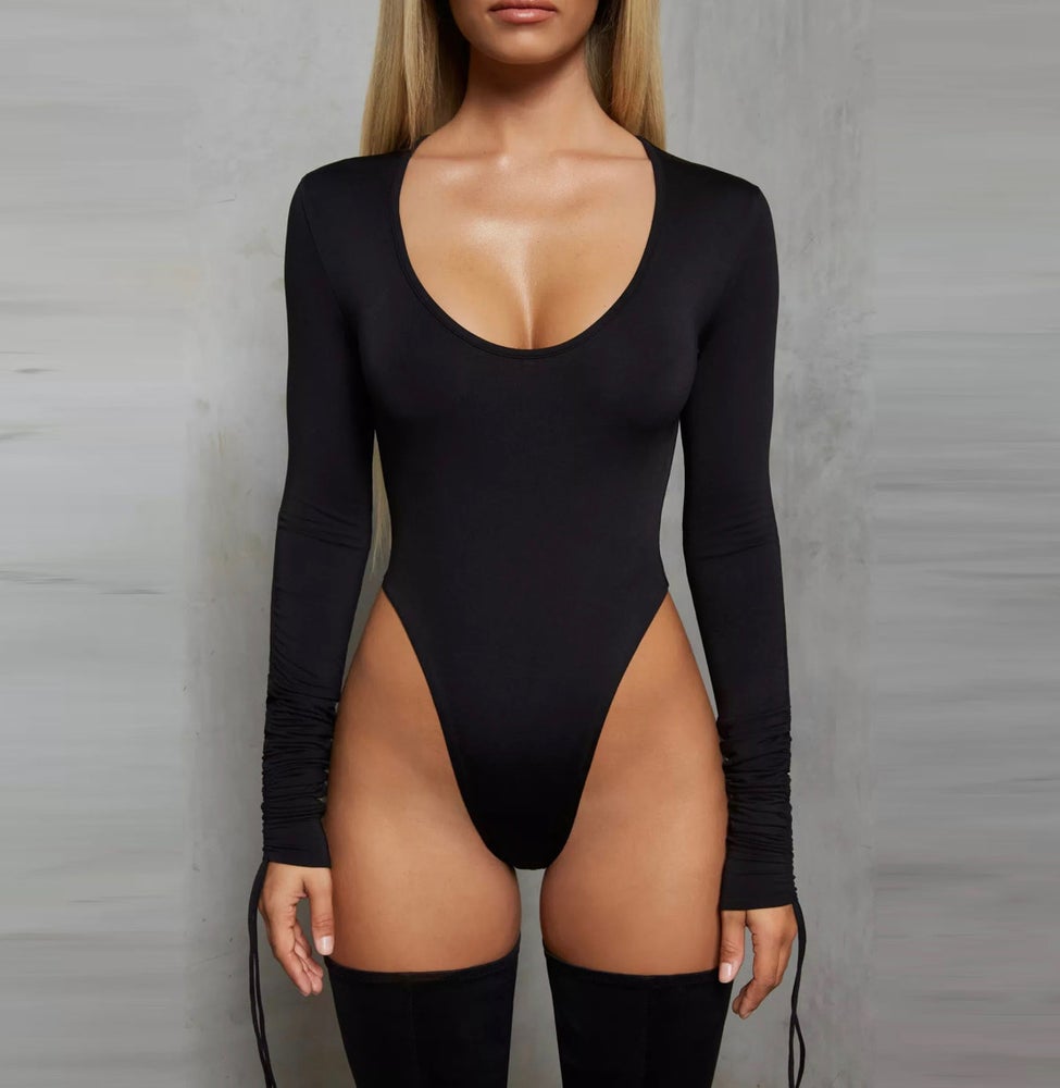 Flex Long Sleeve String Bodysuit – Posh Everything Fashion