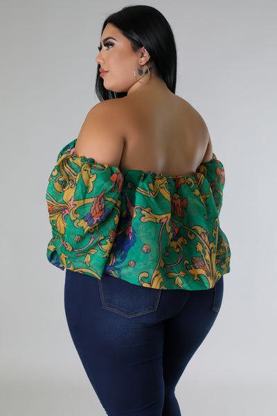 Multi-Colored Flower Babe Top